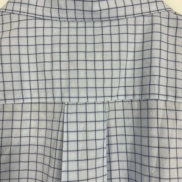 Brooks Brothers Thomas Mason Shirt Size XL Blue Luxury Collection Check Madison - Picture 7 of 9